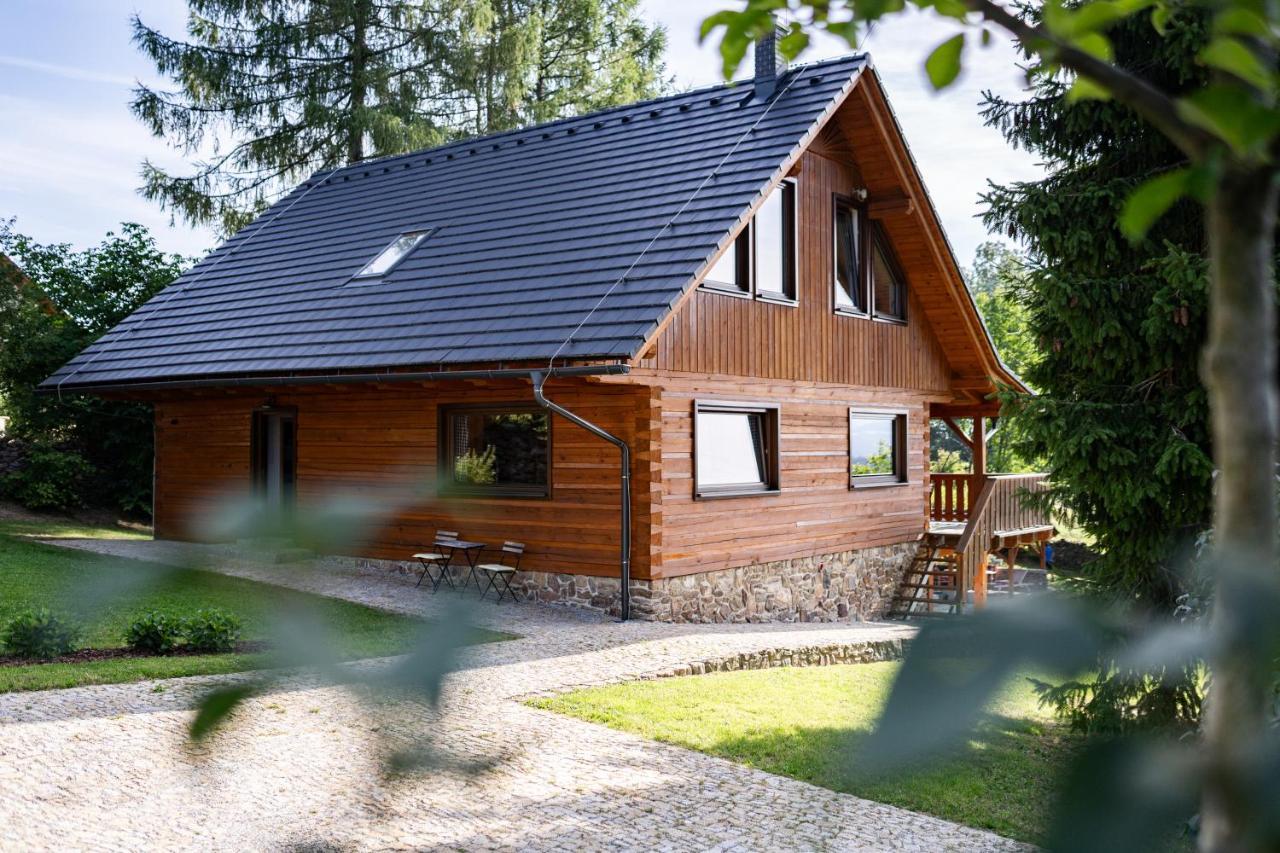 Moderni Sumavska Roubenka S Vyhledem Na Boubin Villa Vimperk Bagian luar foto